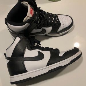 Black White Hightop Dunks